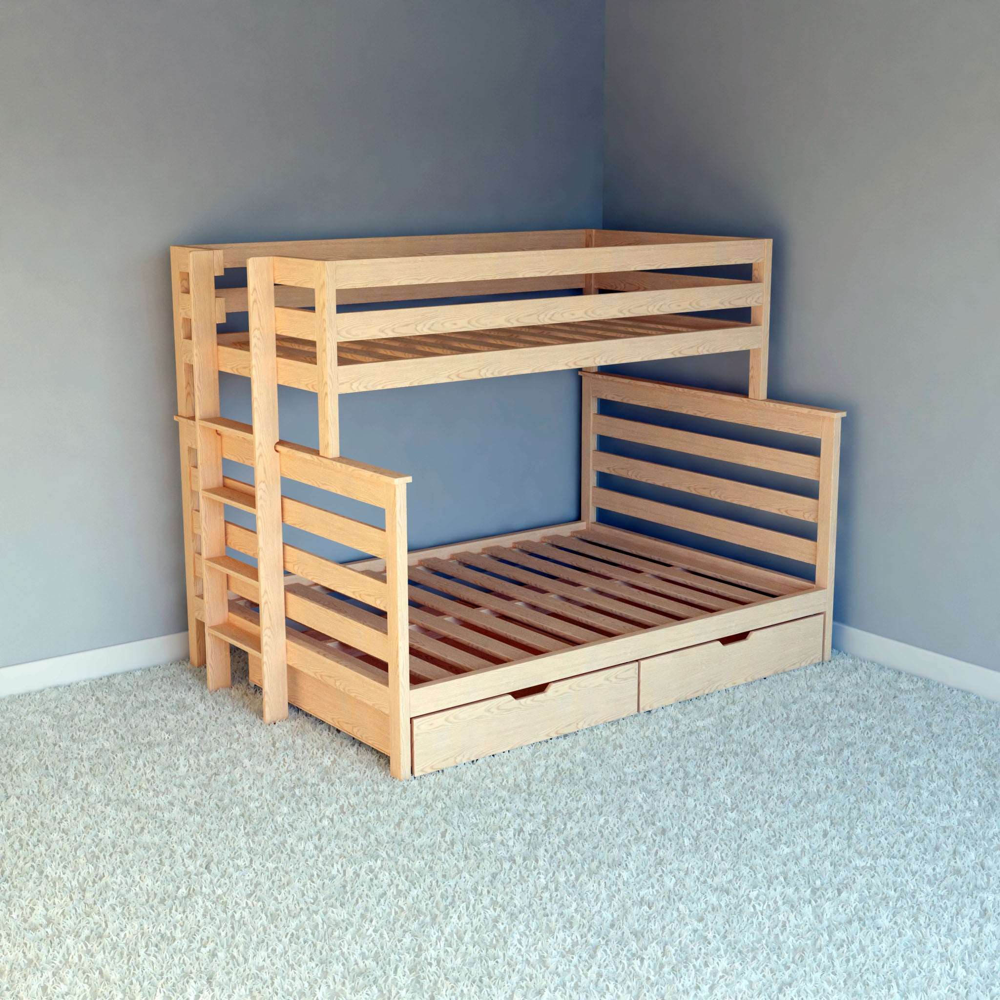 Twin Over Full Bunk Bed Plans | DIY PDF Guide – Matya Designs