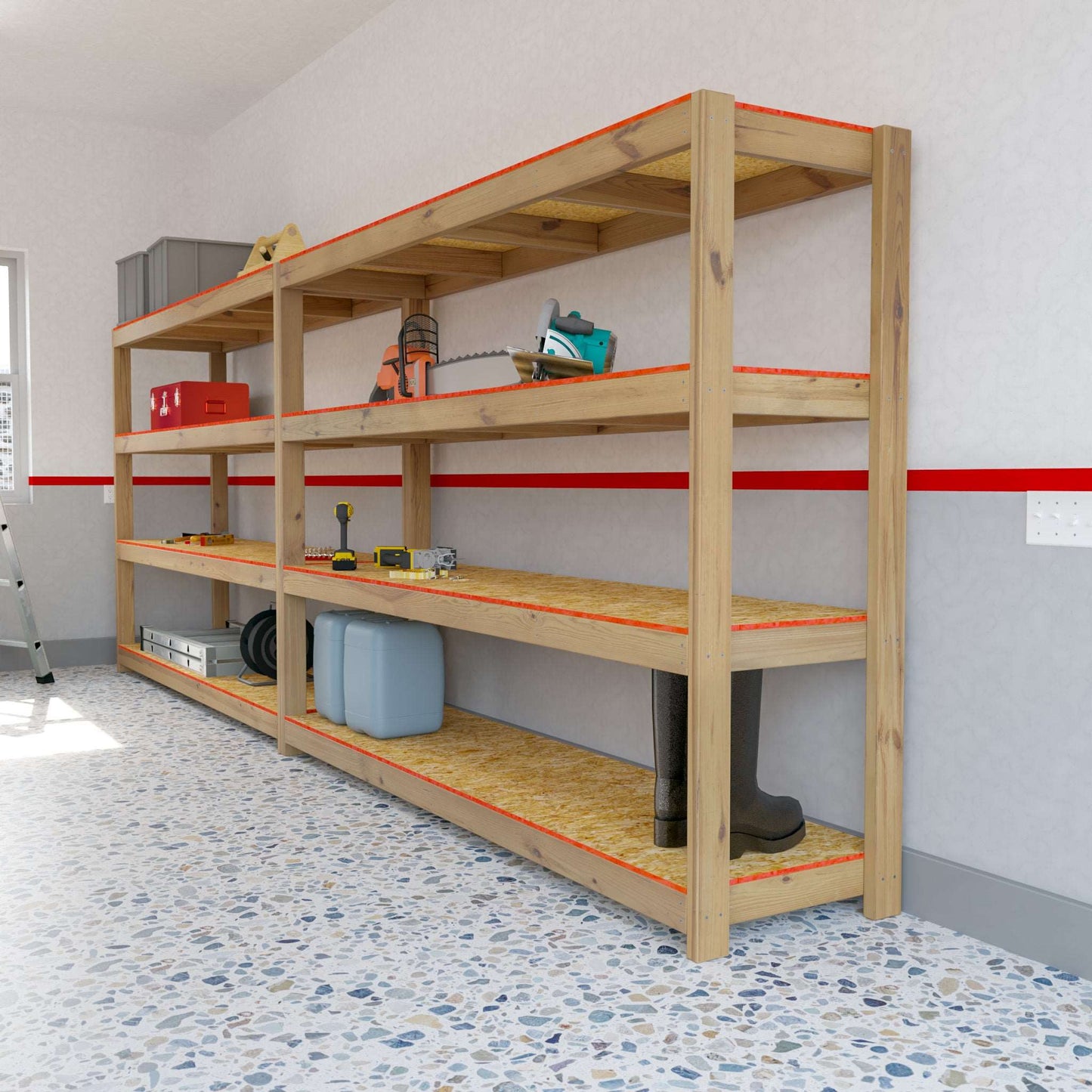 DIY, PDF, Garage Shelves Plans
