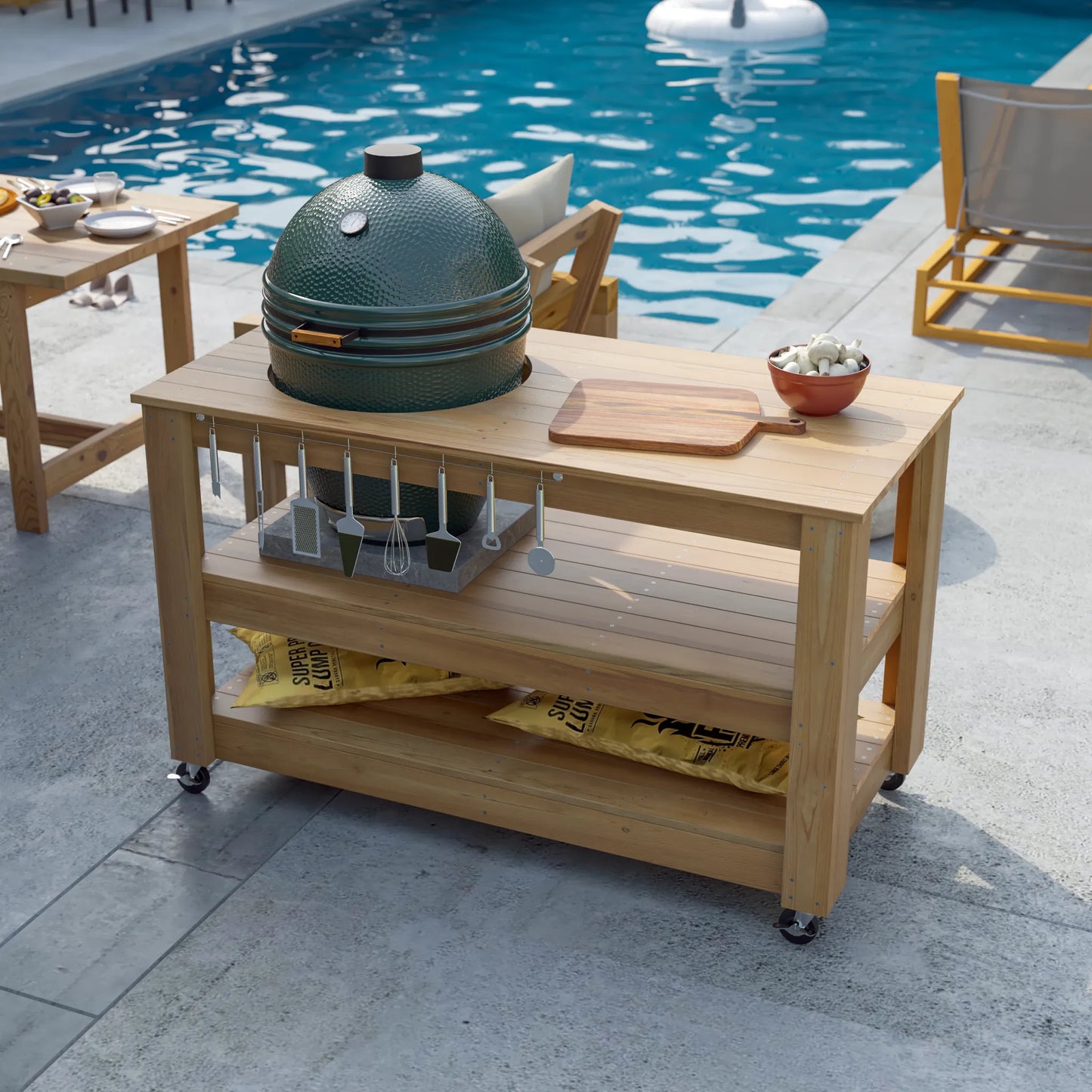 DIY PDF Big Green Egg Table Plans (Large & Medium) – Build a Strong and Stylish Outdoor Grill Stand