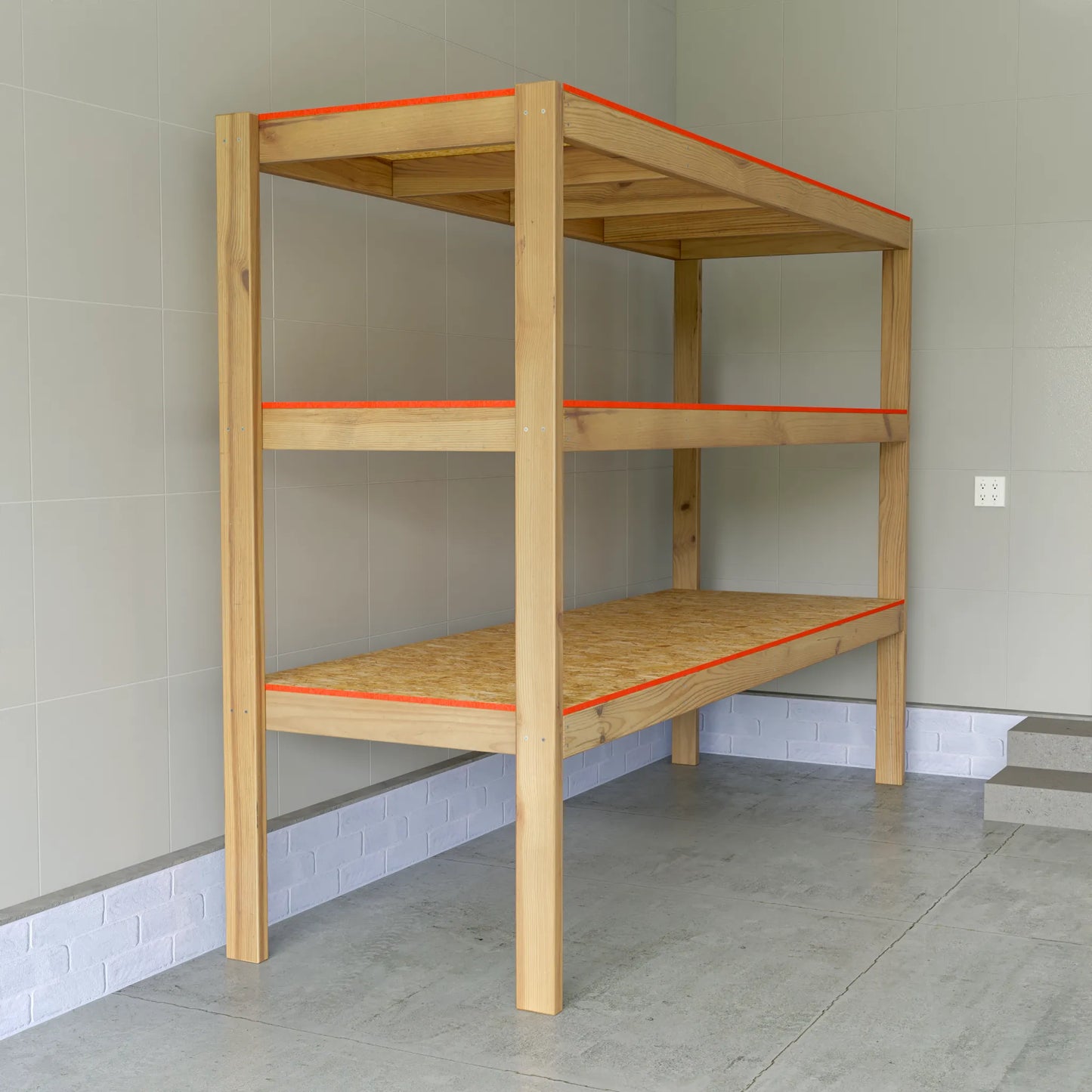 DIY 32x96 Garage Shelves Plans (PDF Guide)