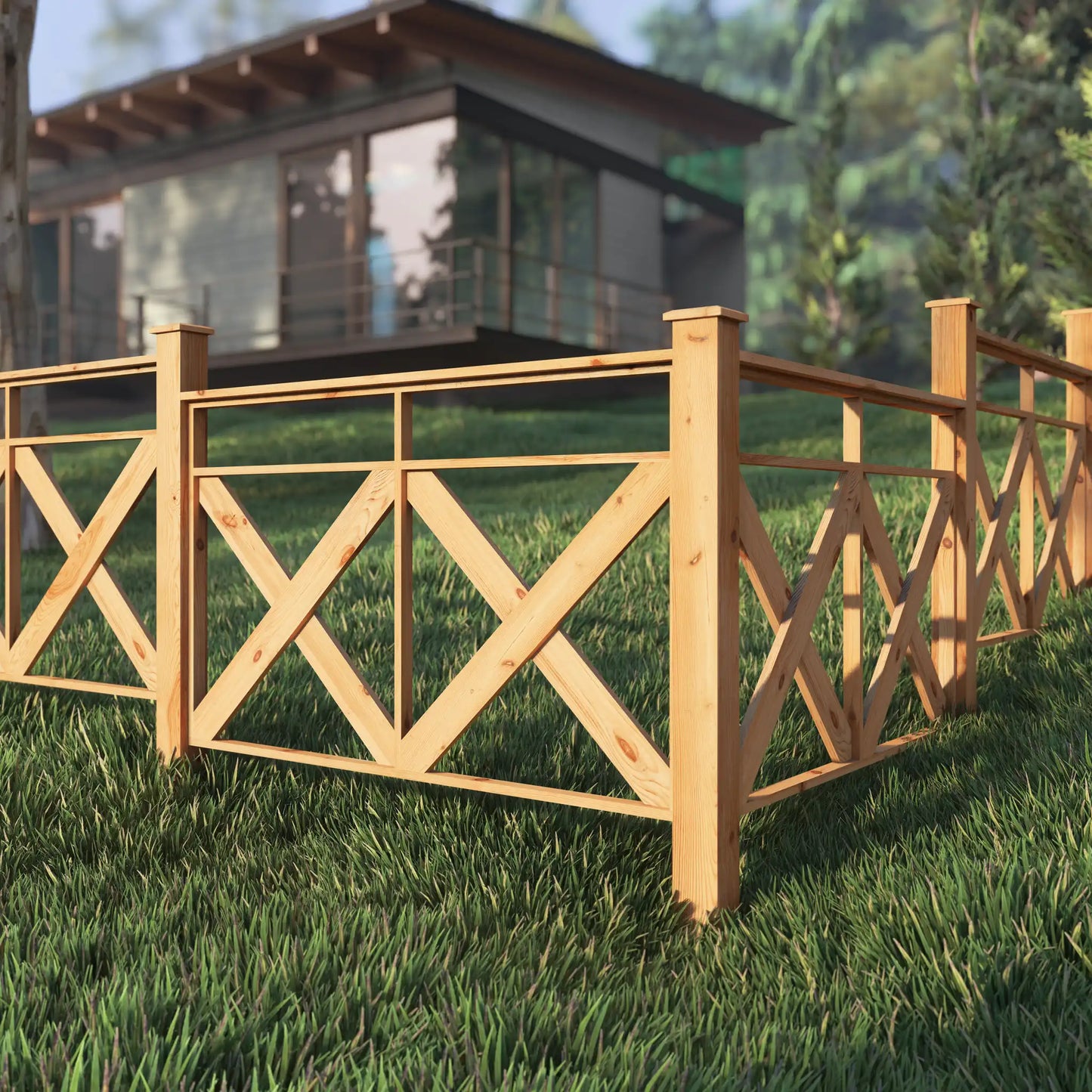 DIY, PDF, X Style Fence Panel Plans