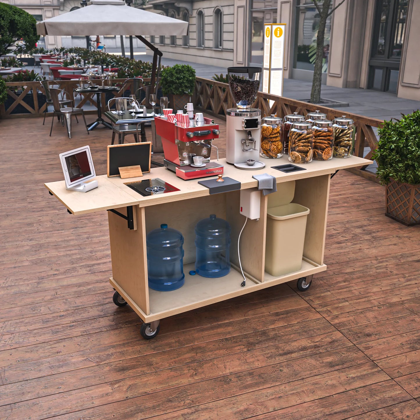 DIY PDF Folding Coffee Cart Plans – Build Your Own Coffee Cart and Start Your Dream Business!