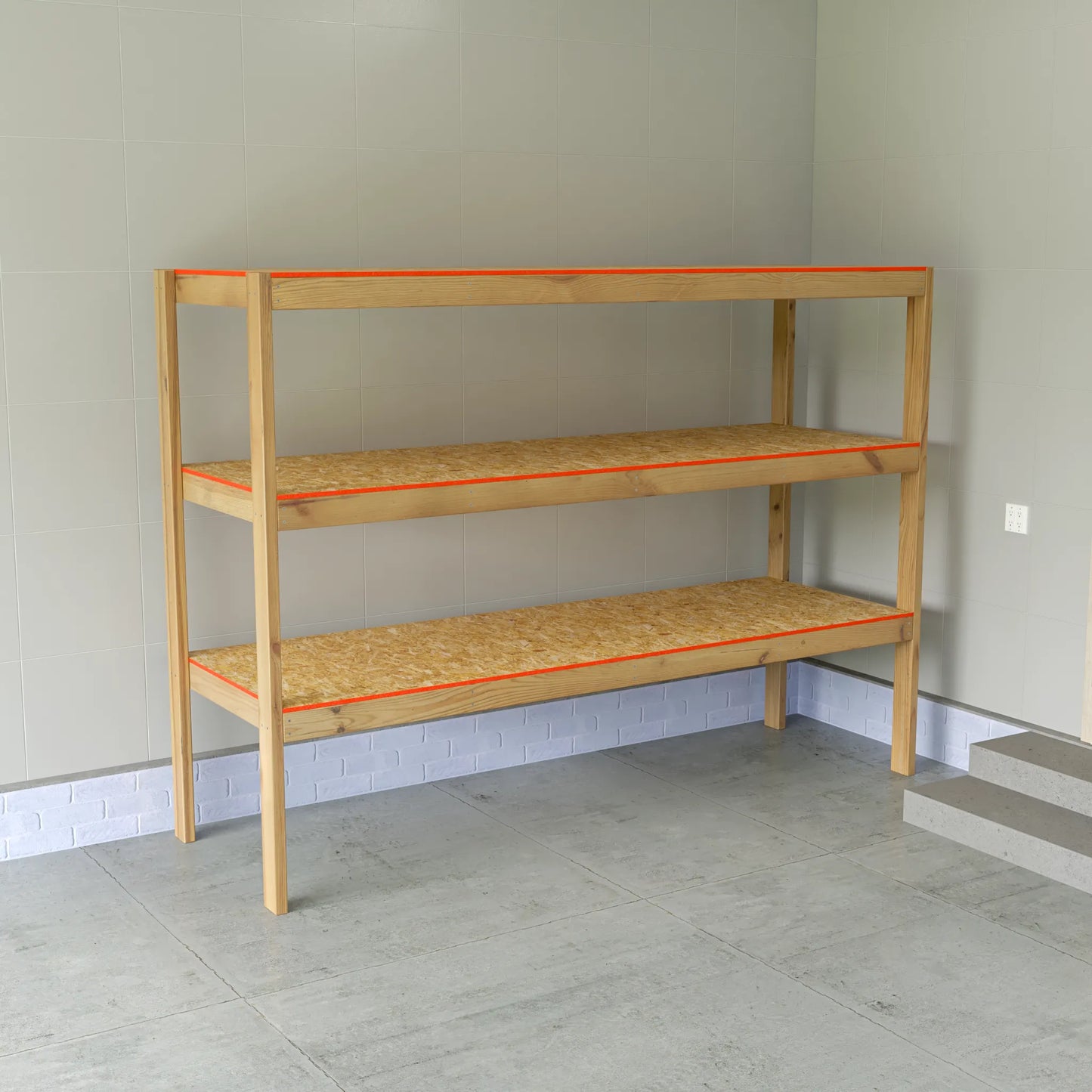 DIY 32x96 Garage Shelves Plans (PDF Guide)
