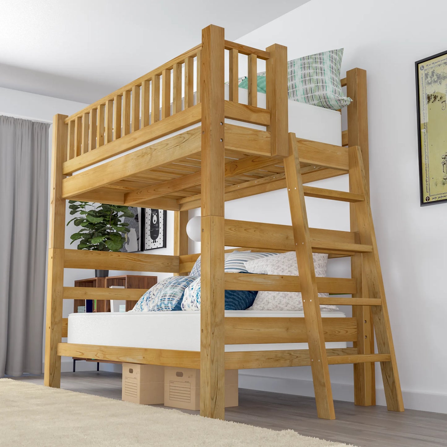 DIY Loft Bed Plans, Twin Over Twin Bunk Bed Plans (PDF Guide)