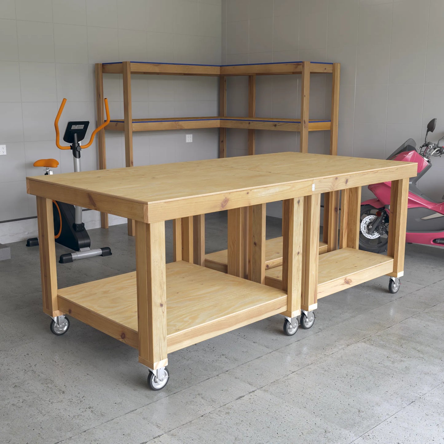DIY Sectional Mobile Workbench Plans (PDF Guide)