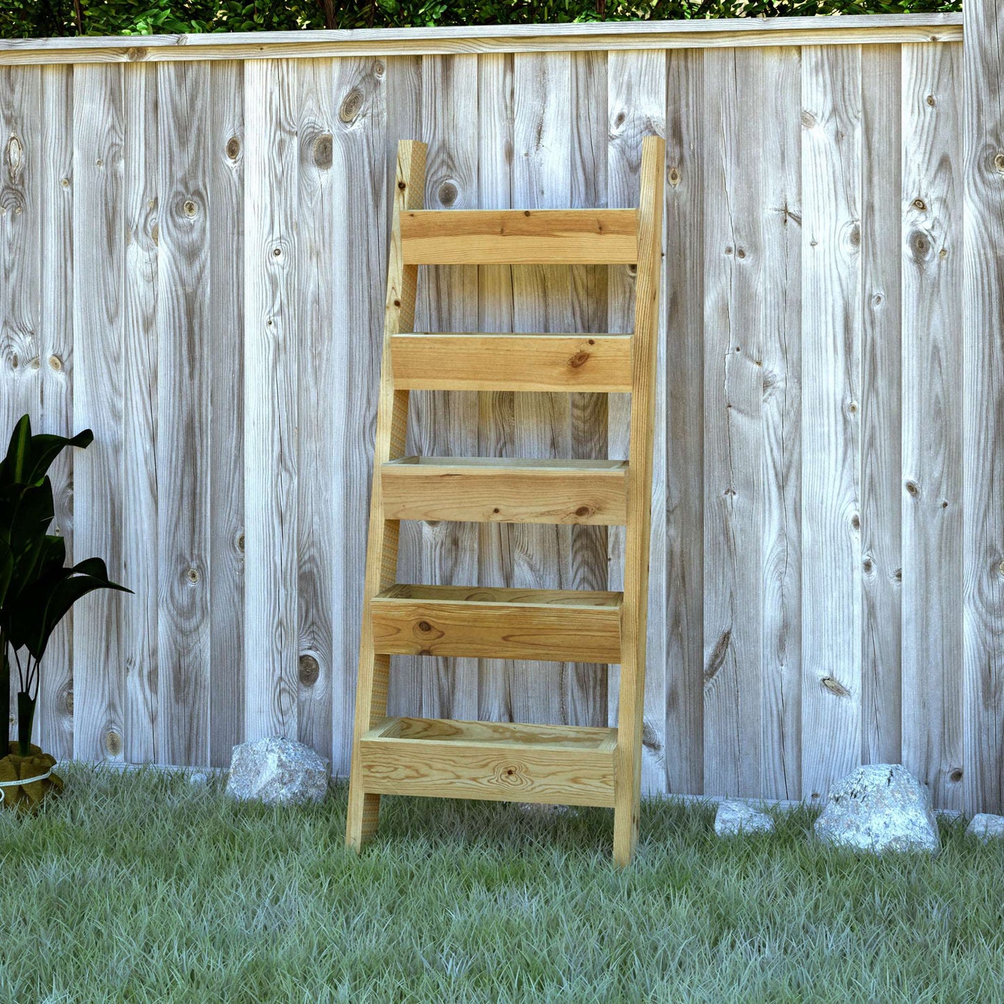 Vertical Tiered Ladder Garden Planter Plans, PDF, DIY