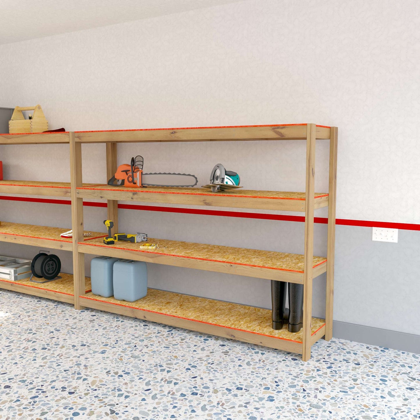 DIY, PDF, Garage Shelves Plans