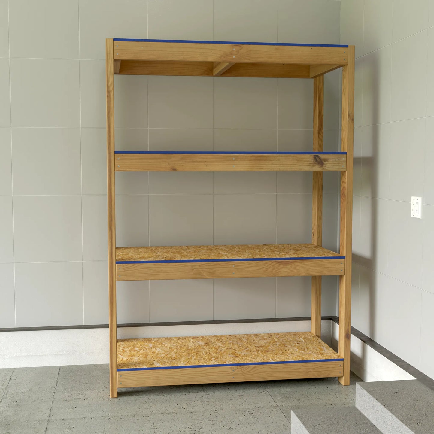 DIY 2x4 Garage Shelves Plans (PDF Guide)