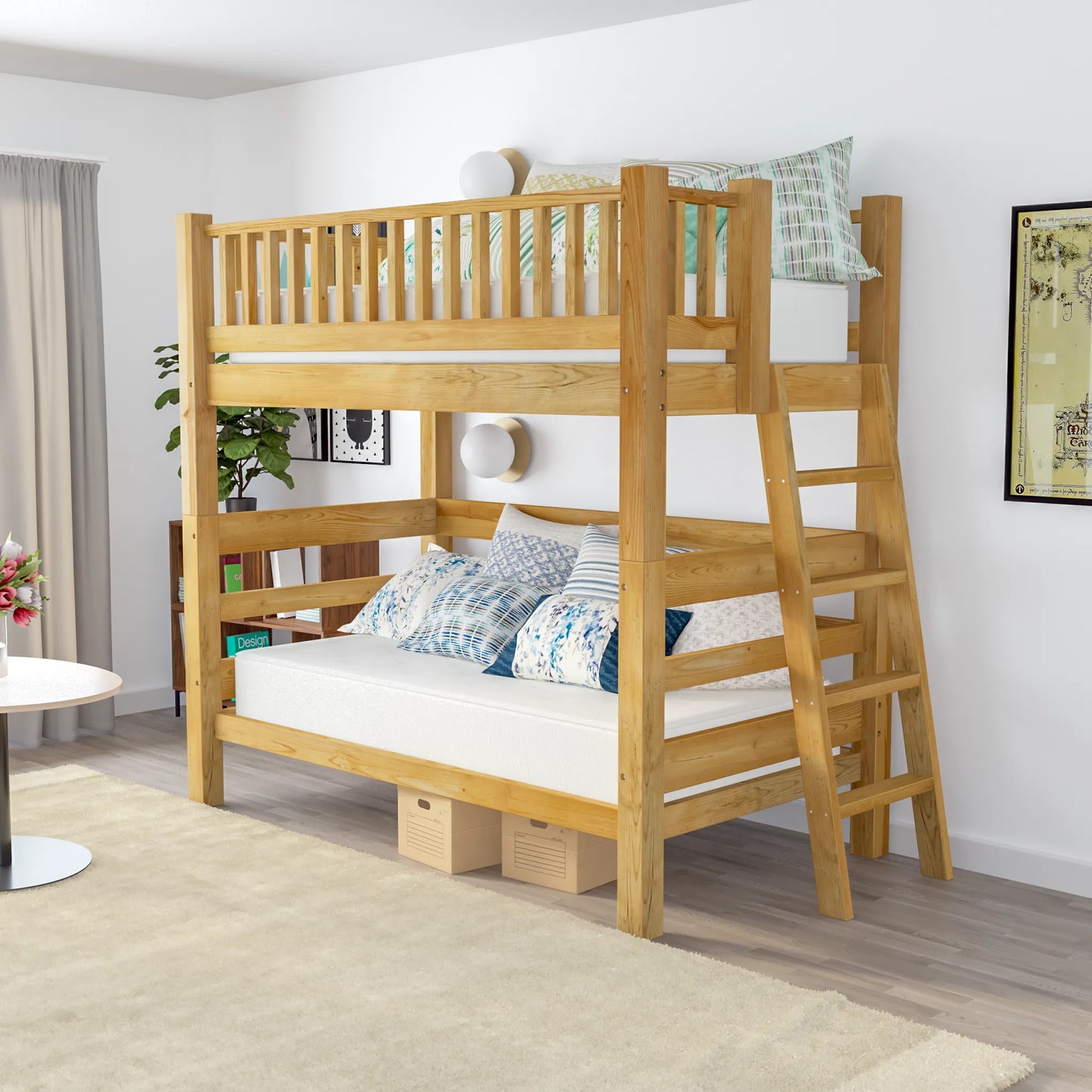 DIY Loft Bed Plans, Twin Over Twin Bunk Bed Plans (PDF Guide)
