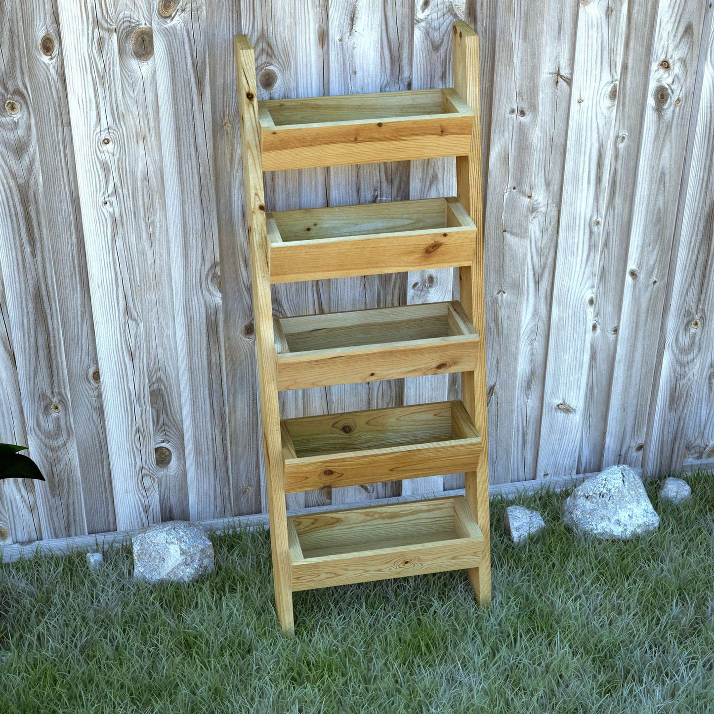 Vertical Tiered Ladder Garden Planter Plans, PDF, DIY