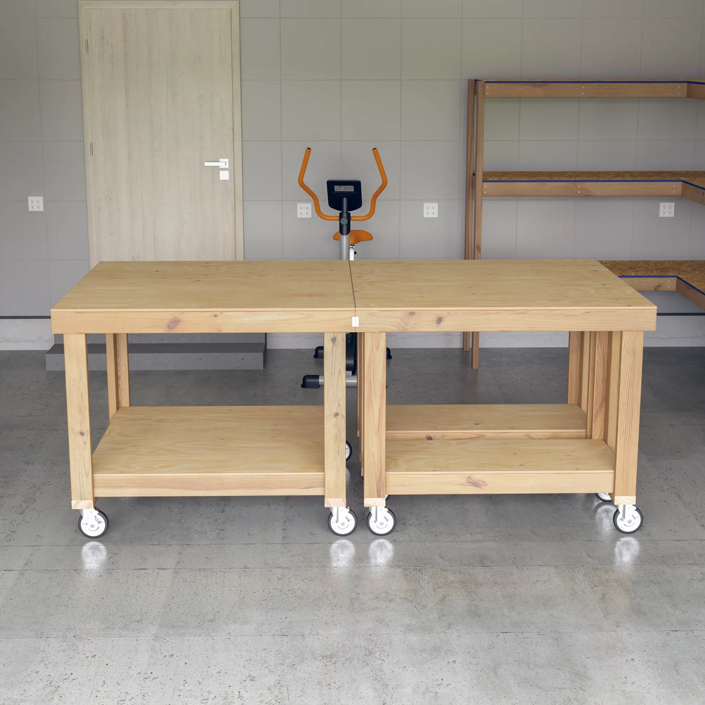 DIY Sectional Mobile Workbench Plans (PDF Guide)