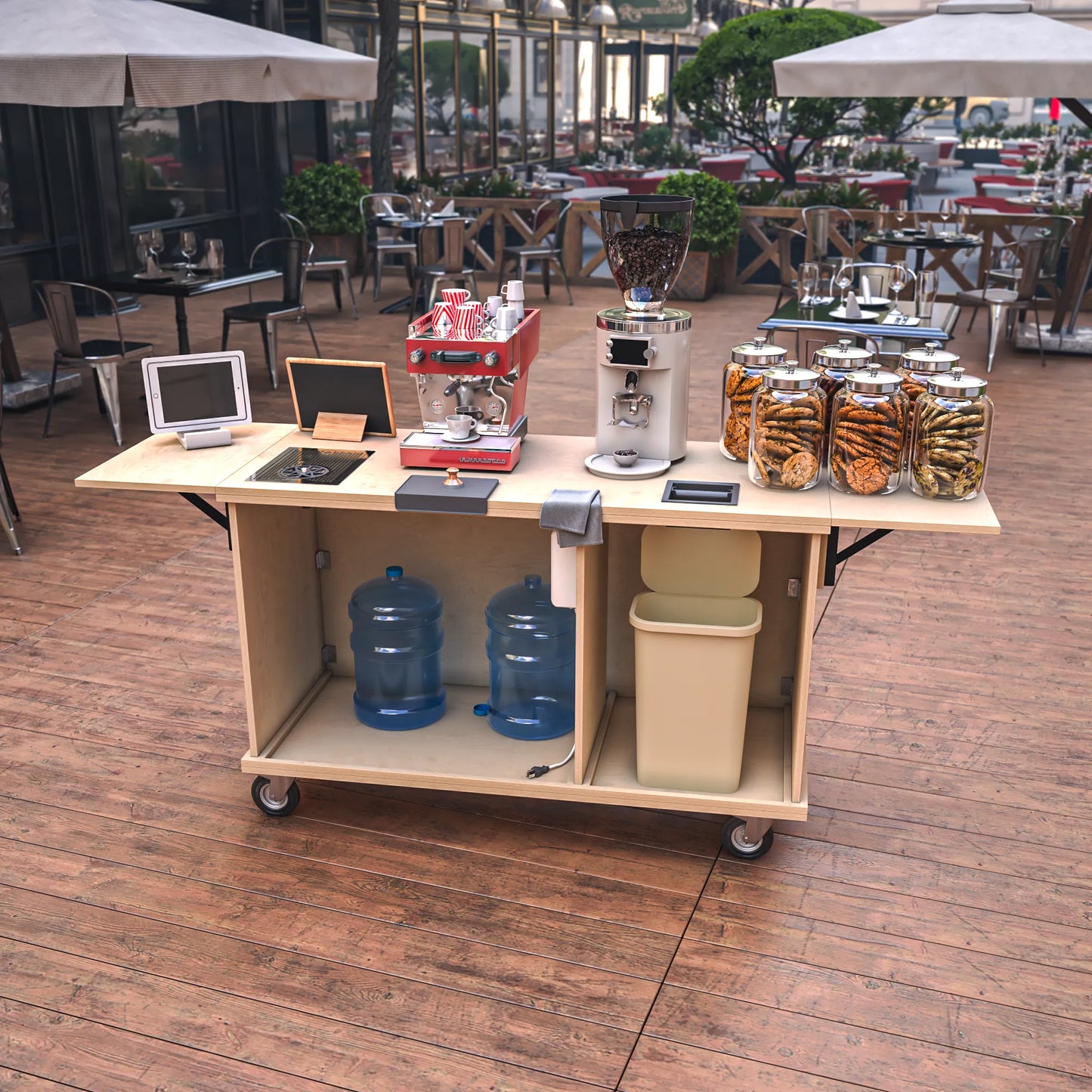 DIY PDF Folding Coffee Cart Plans – Build Your Own Coffee Cart and Start Your Dream Business!