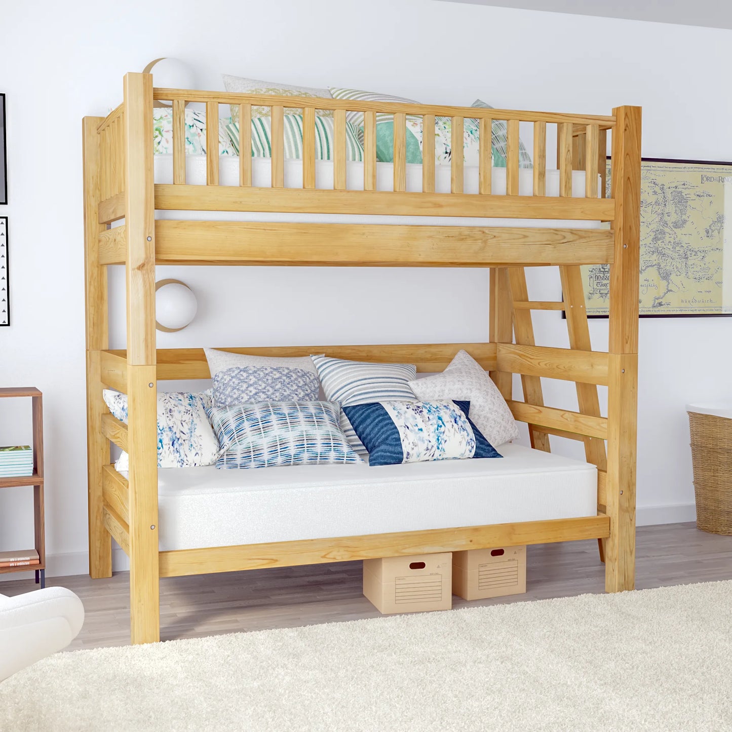 DIY Loft Bed Plans, Twin Over Twin Bunk Bed Plans (PDF Guide)