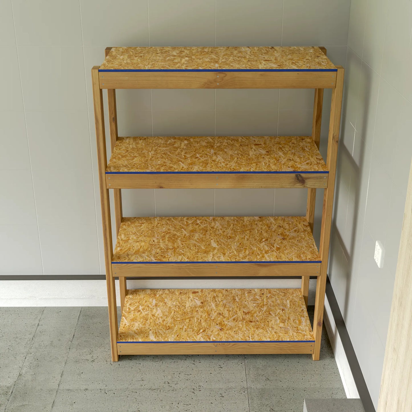 DIY 2x4 Garage Shelves Plans (PDF Guide)