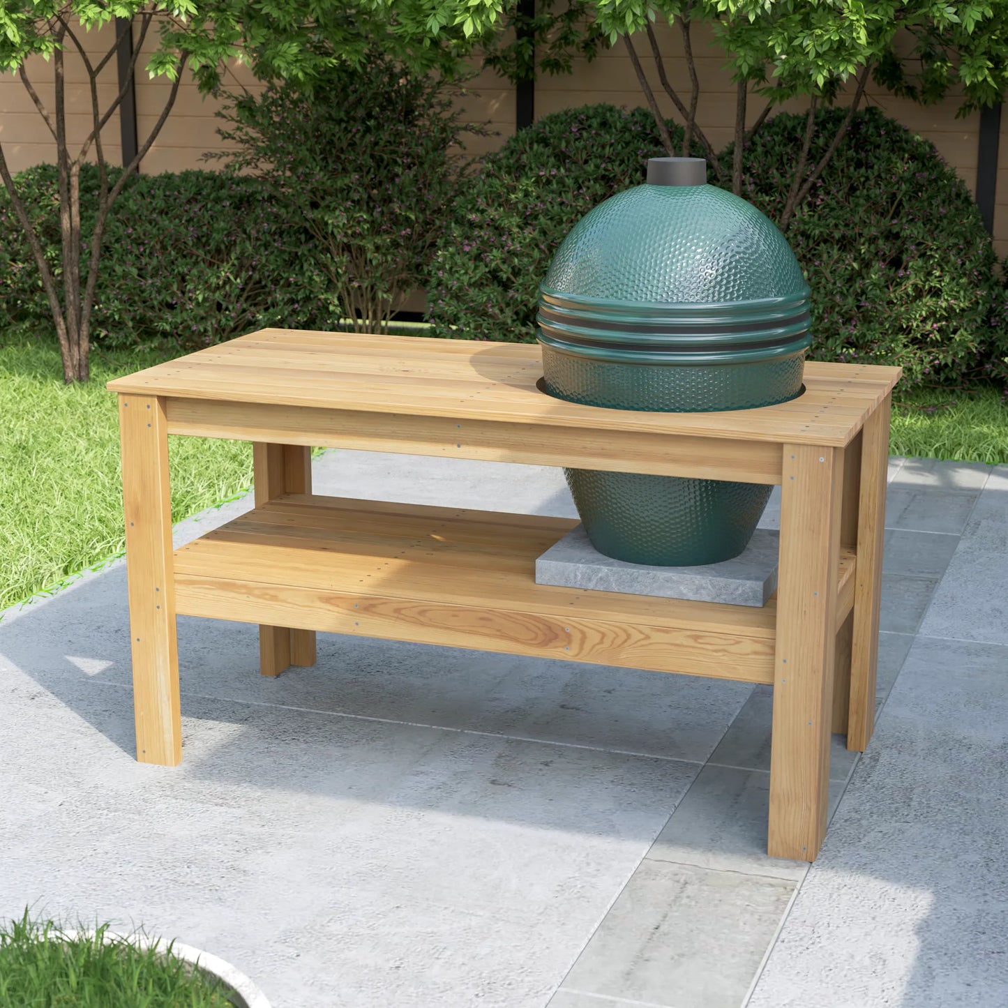 DIY PDF Big Green Egg Table Plans (Large & Medium) – Build a Strong Outdoor Grill Stand