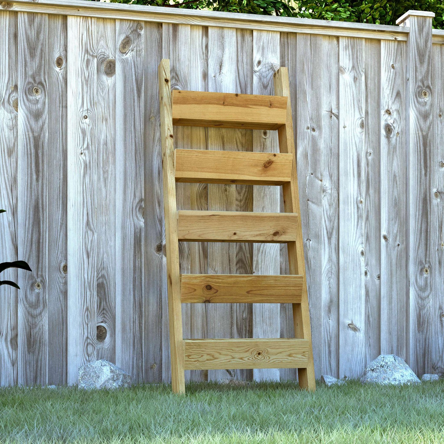 Vertical Tiered Ladder Garden Planter Plans, PDF, DIY