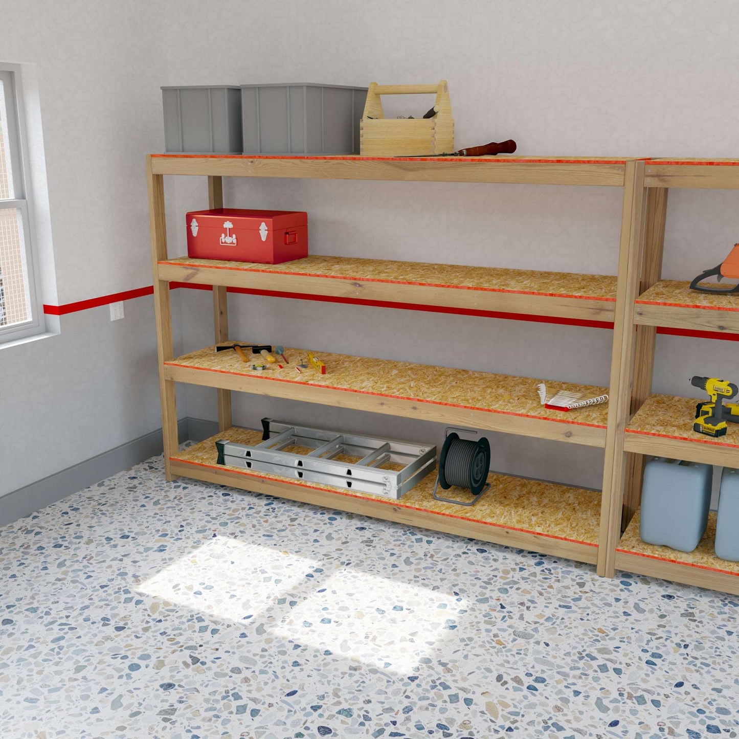 DIY, PDF, Garage Shelves Plans