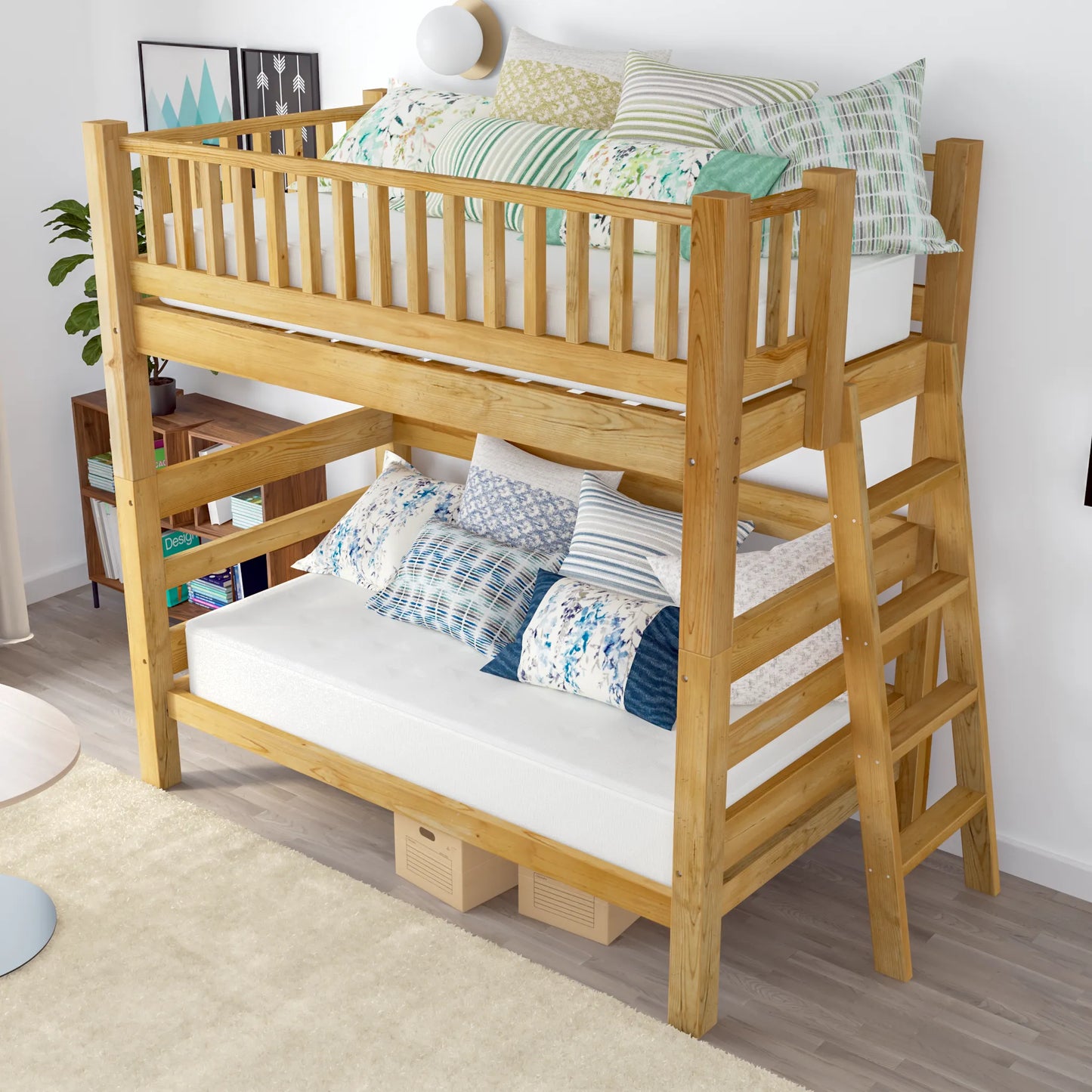 DIY Loft Bed Plans, Twin Over Twin Bunk Bed Plans (PDF Guide)