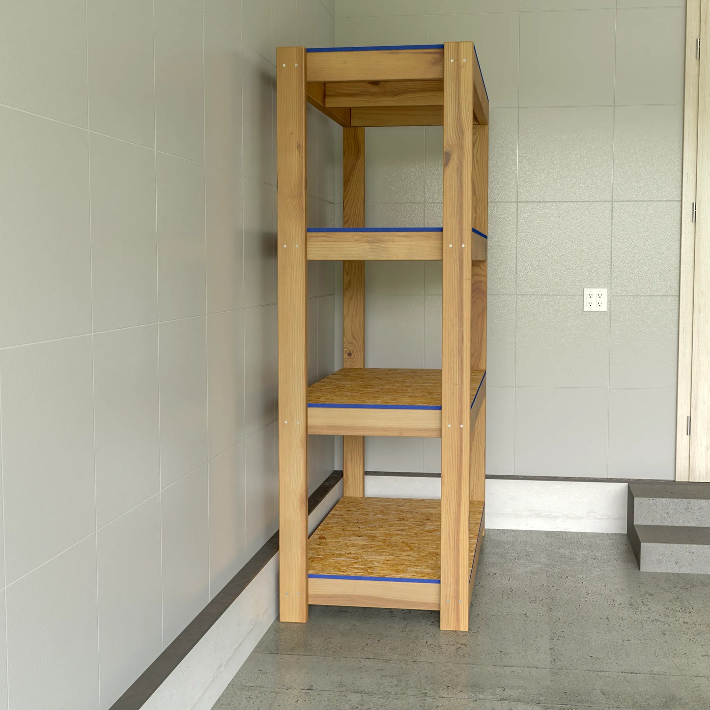 DIY 2x4 Garage Shelves Plans (PDF Guide)