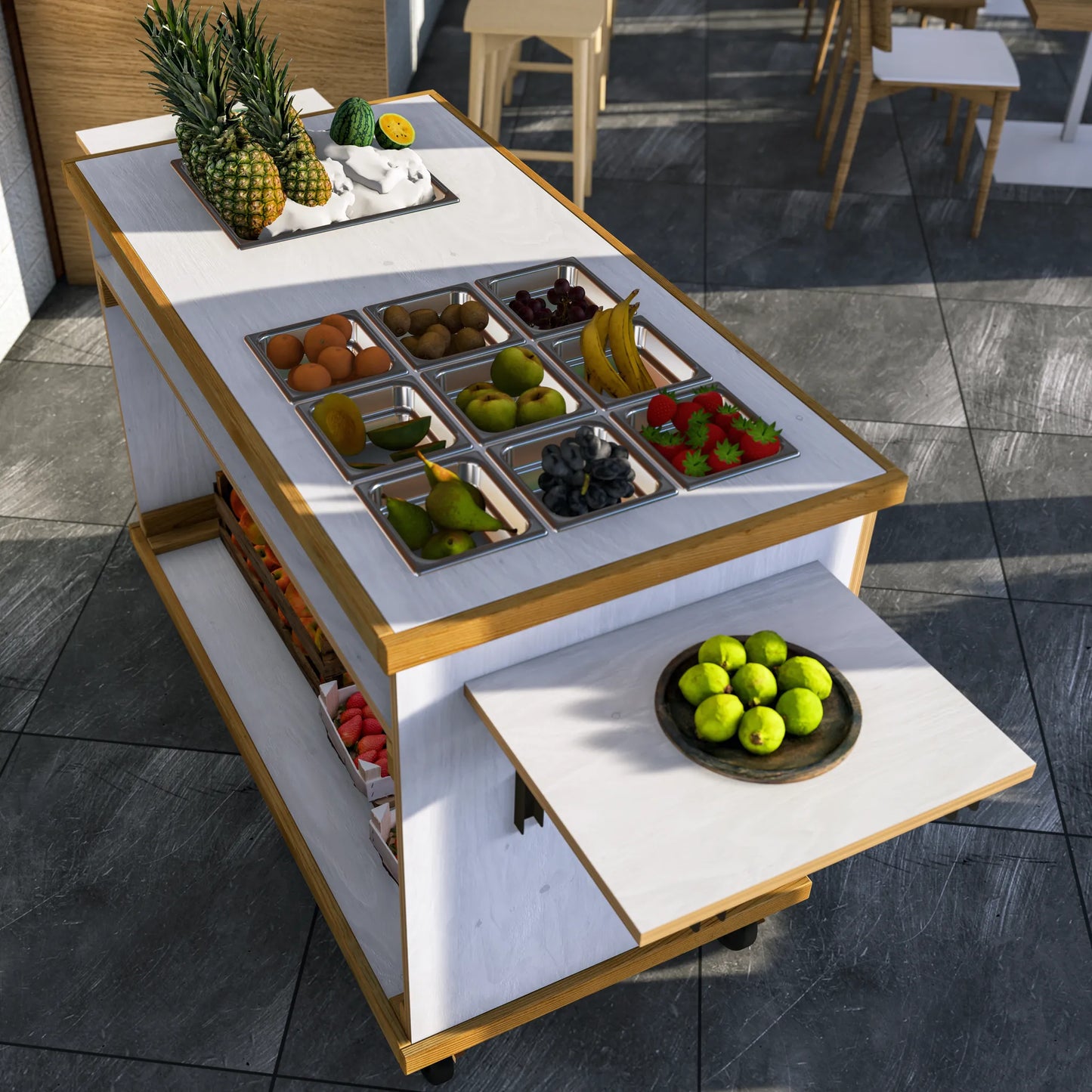 DIY, PDF, Collapsible Service Cart Plans