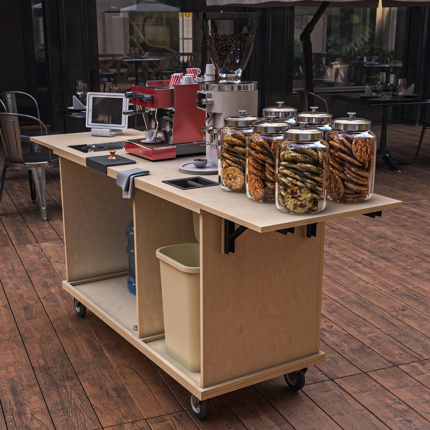 DIY PDF Folding Coffee Cart Plans – Build Your Own Coffee Cart and Start Your Dream Business!