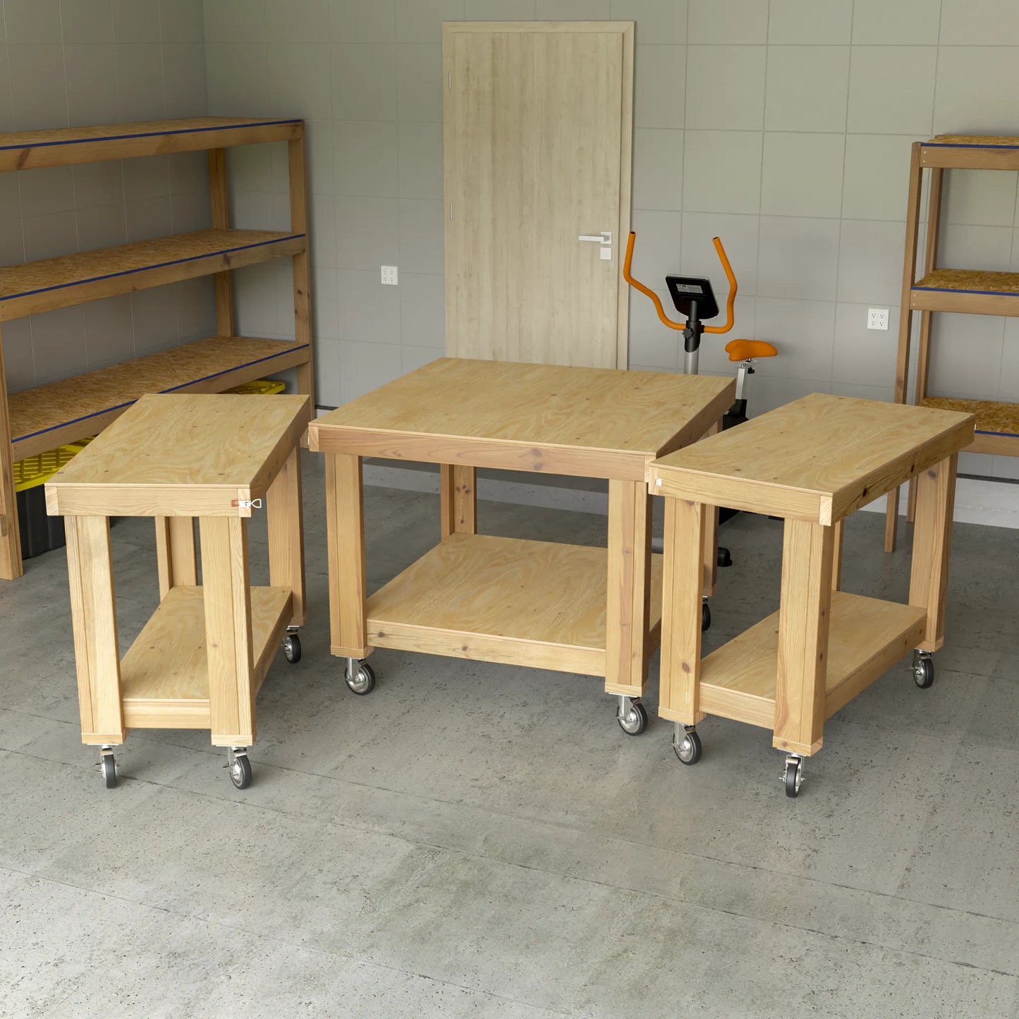 DIY Sectional Mobile Workbench Plans (PDF Guide)