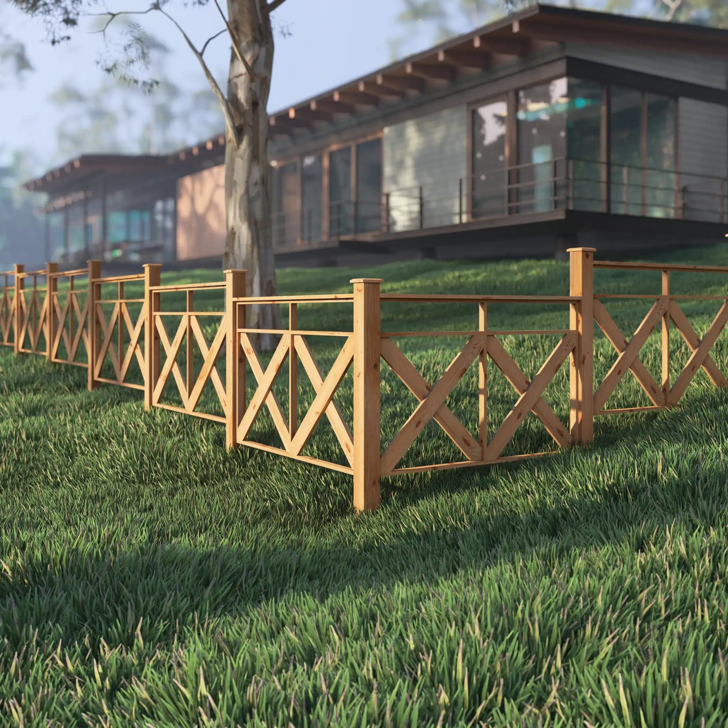 DIY, PDF, X Style Fence Panel Plans