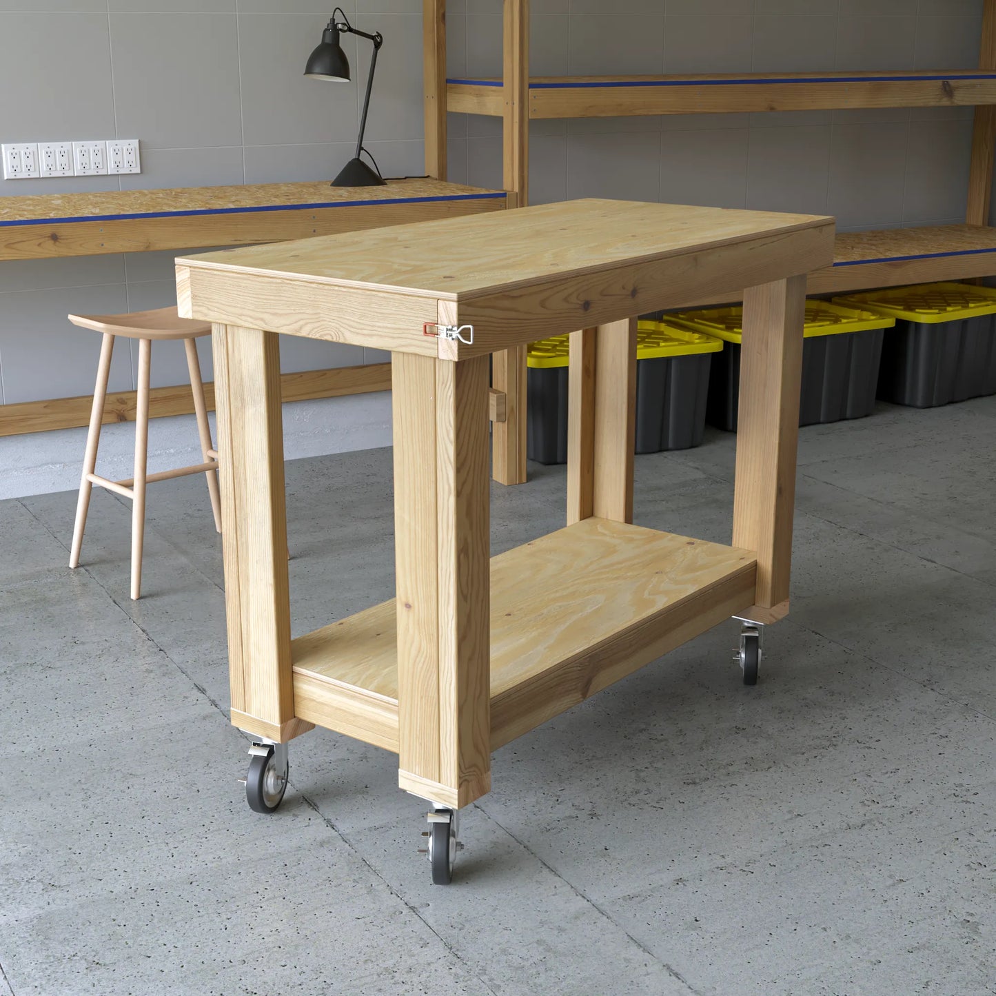 DIY Sectional Mobile Workbench Plans (PDF Guide)