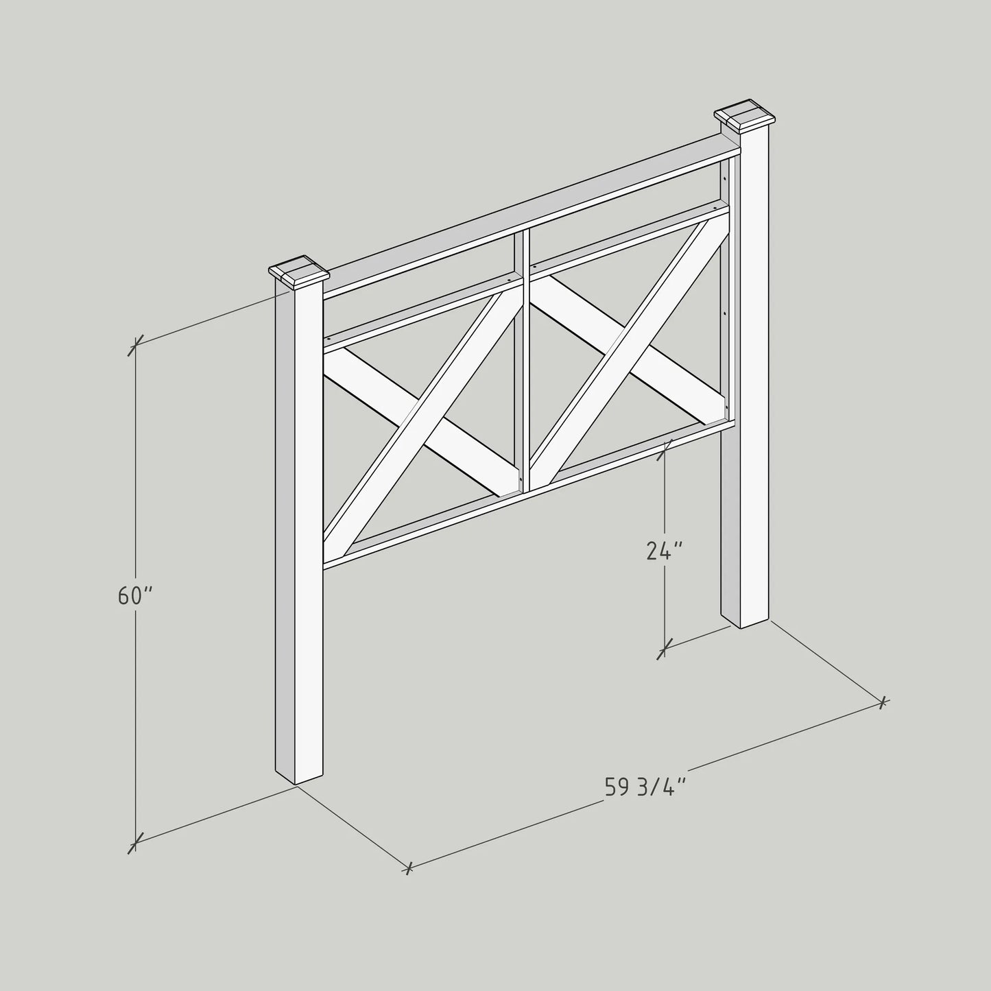 DIY, PDF, X Style Fence Panel Plans