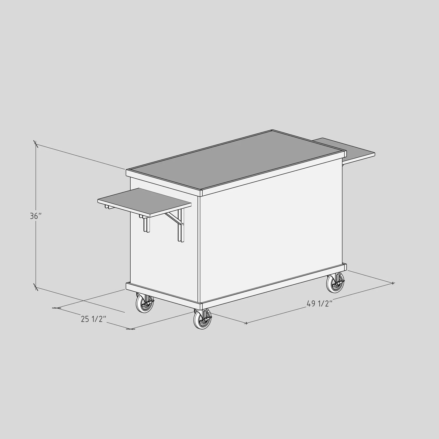 DIY, PDF, Collapsible Service Cart Plans