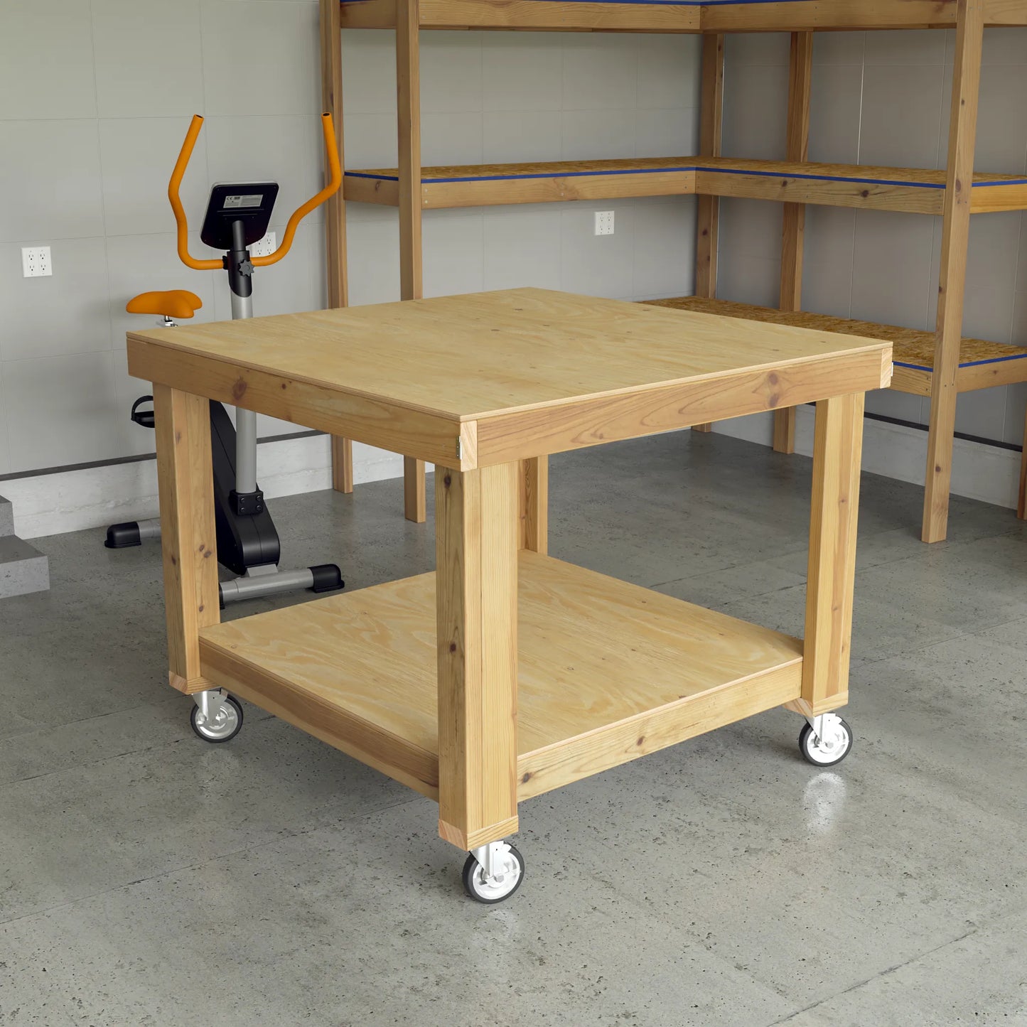 DIY Sectional Mobile Workbench Plans (PDF Guide)
