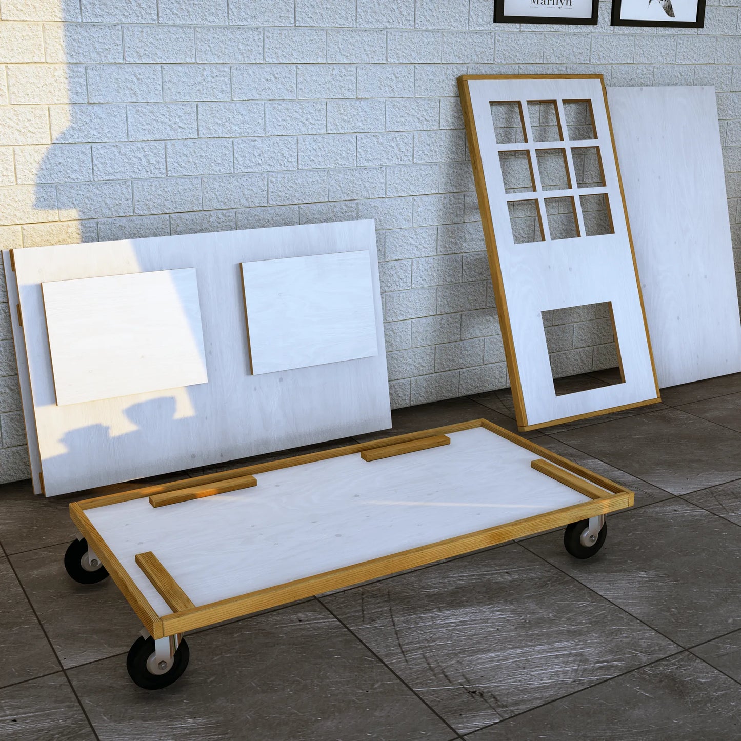 DIY, PDF, Collapsible Service Cart Plans