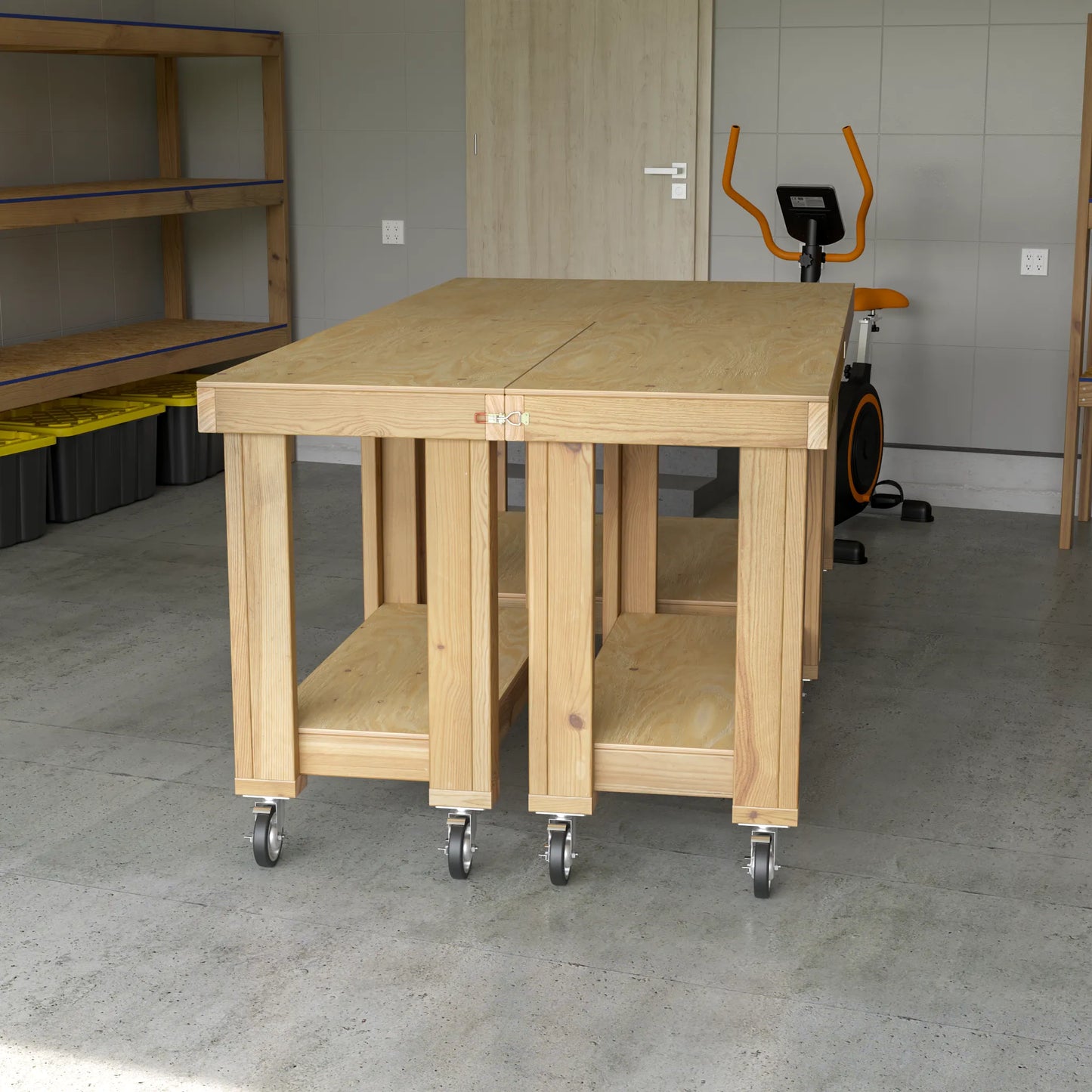 DIY Sectional Mobile Workbench Plans (PDF Guide)