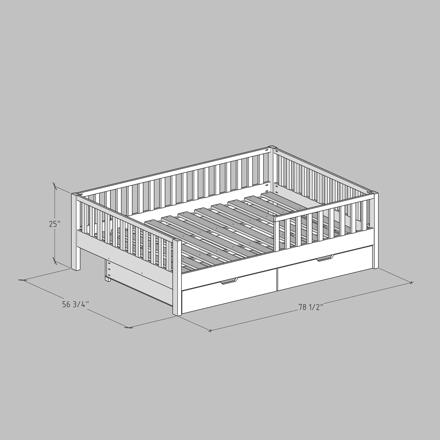 DIY Full Bed Plans (PDF Guide)