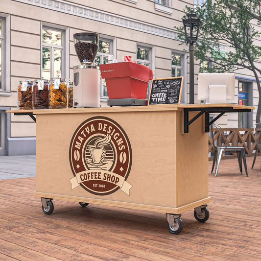DIY PDF Folding Coffee Cart Plans – Build Your Own Coffee Cart and Start Your Dream Business!