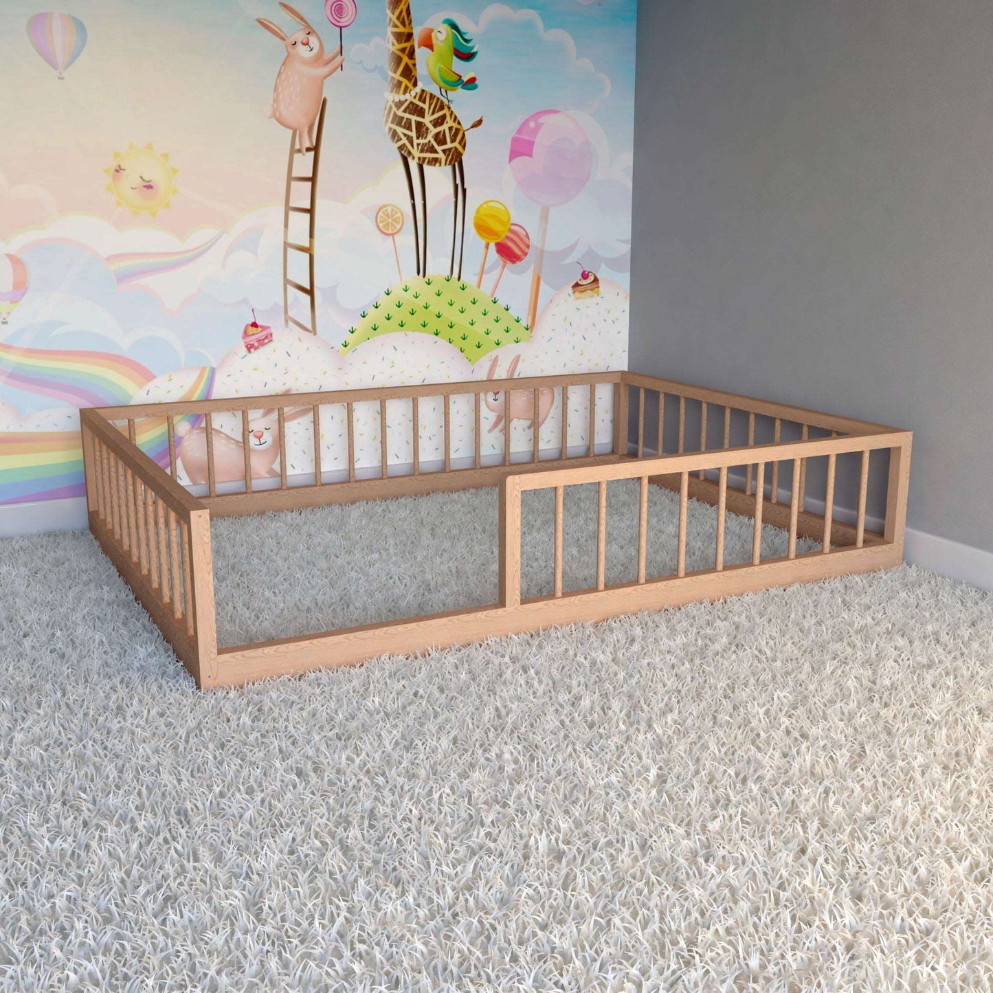 DIY, PDF, Montessori Floor Bed Plans, US Full Size