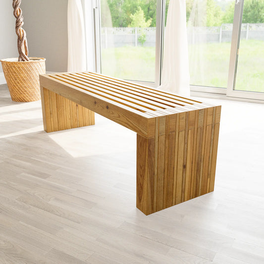 DIY, PDF, Simple Slatted Bench Plans