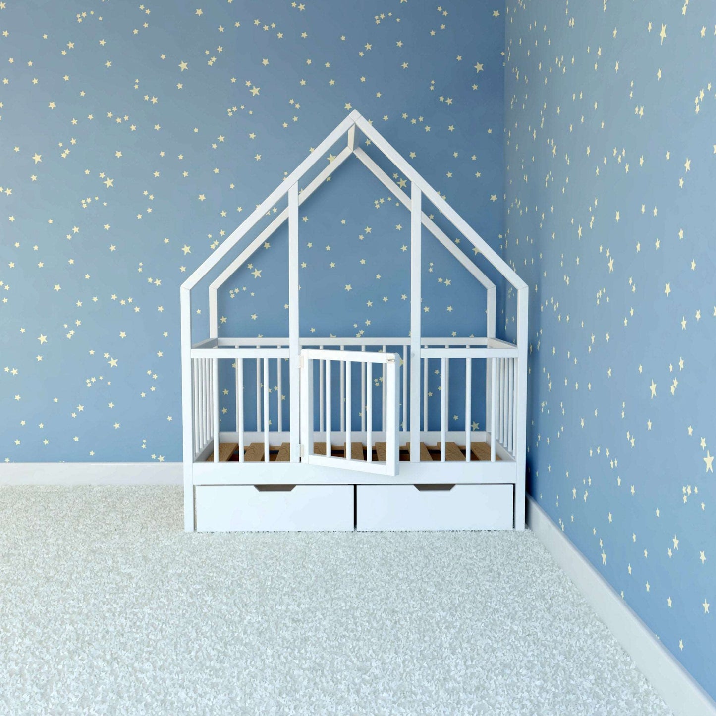 DIY, PDF, Montessori House Bed Plans, US Crib Size