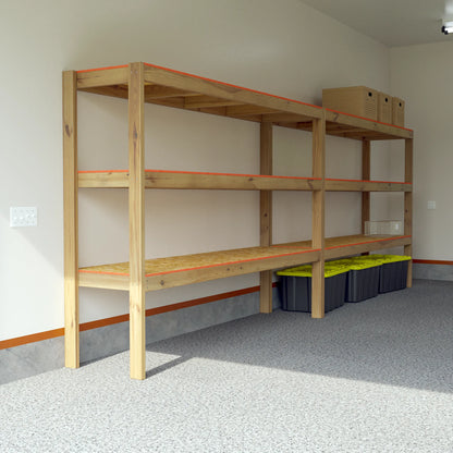 DIY 2x8 Garage Shelves Plans (PDF Guide)