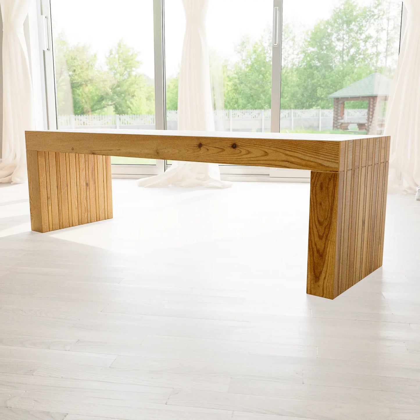 DIY, PDF, Simple Slatted Bench Plans