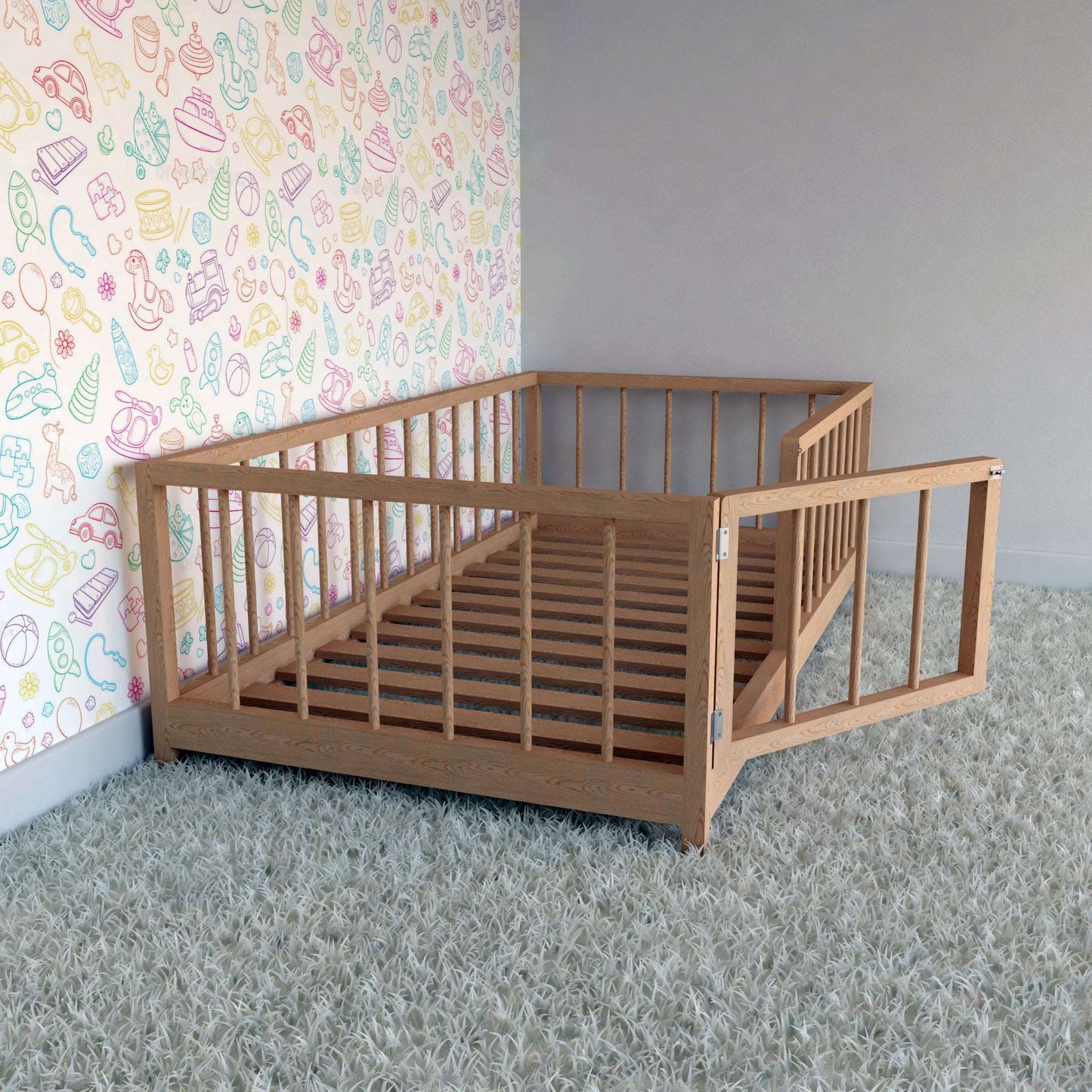 DIY, PDF, Montessori Floor Bed Plans, US Twin Size