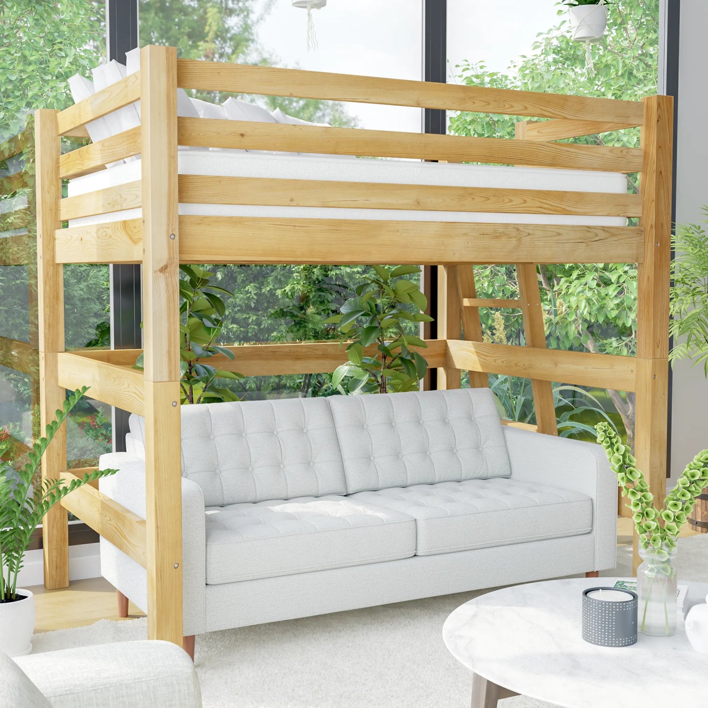 DIY Loft Bed Plans, US Full Size (PDF Guide)