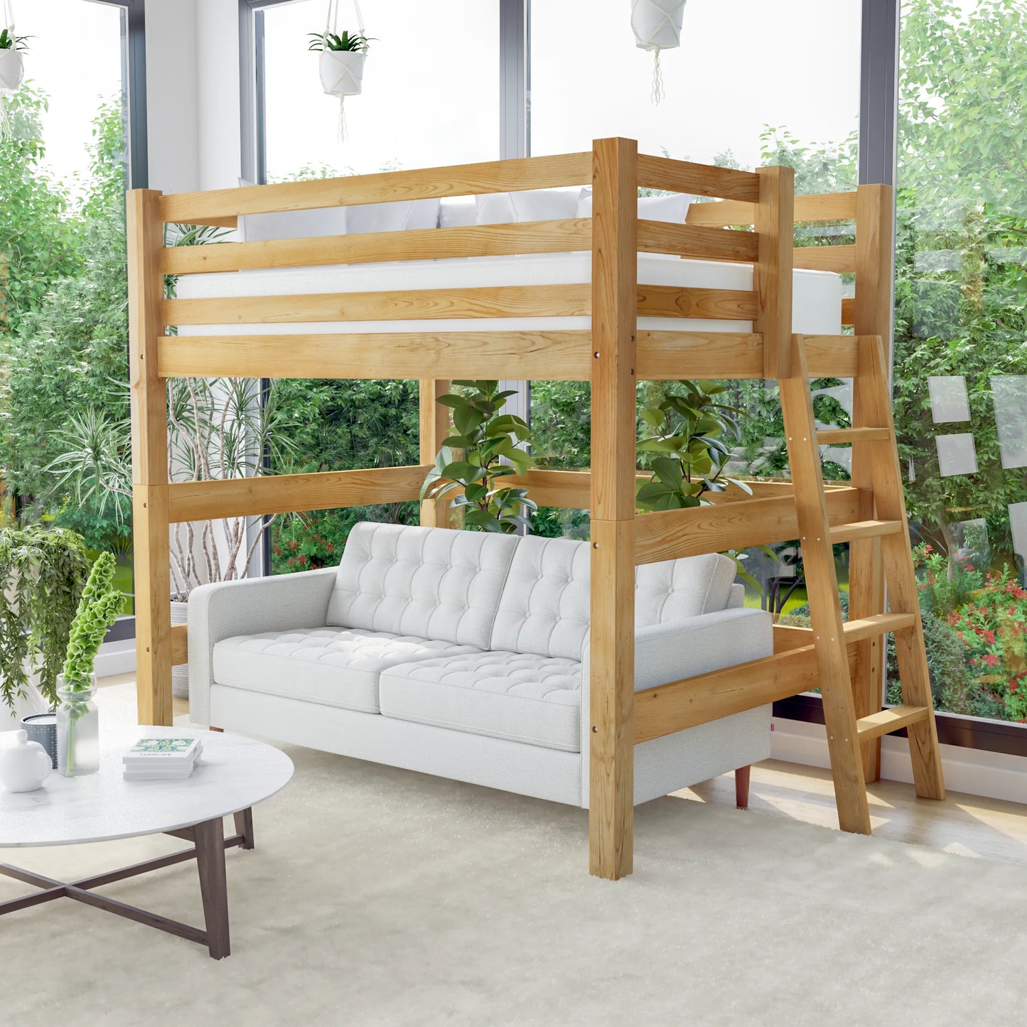 DIY Loft Bed Plans, US Full Size (PDF Guide)