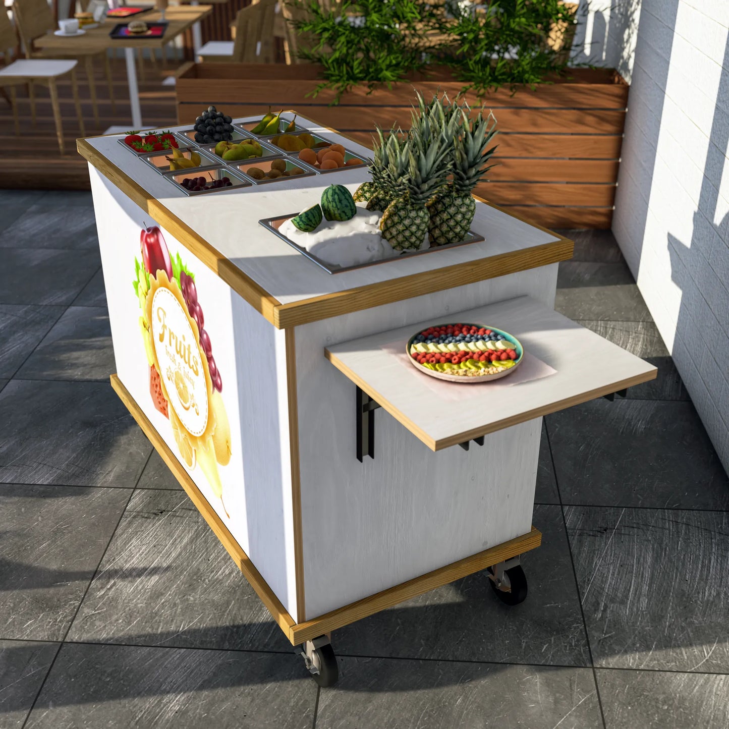 DIY, PDF, Collapsible Service Cart Plans