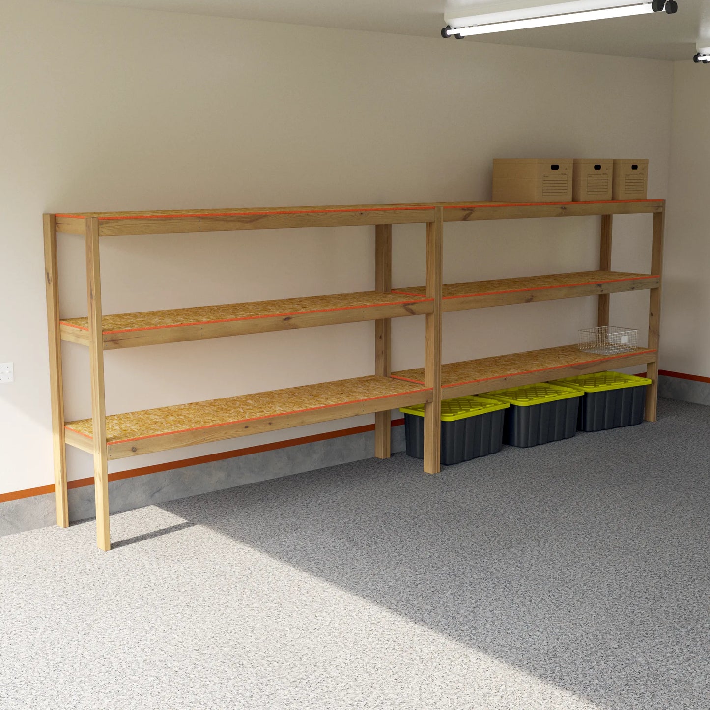 DIY 2x8 Garage Shelves Plans (PDF Guide)