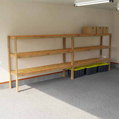 DIY 2x8 Garage Shelves Plans (PDF Guide)