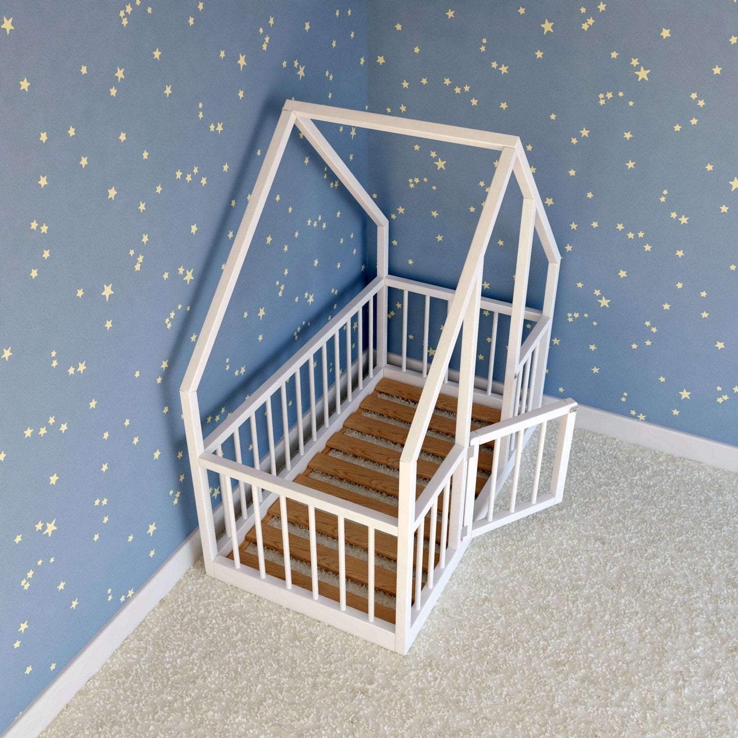 DIY, PDF, Montessori Floor Bed Plans, US Crib Size