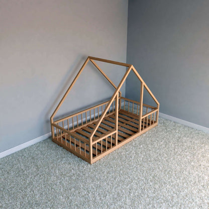 DIY, PDF, Montessori Floor House Bed Plans, US Twin Size