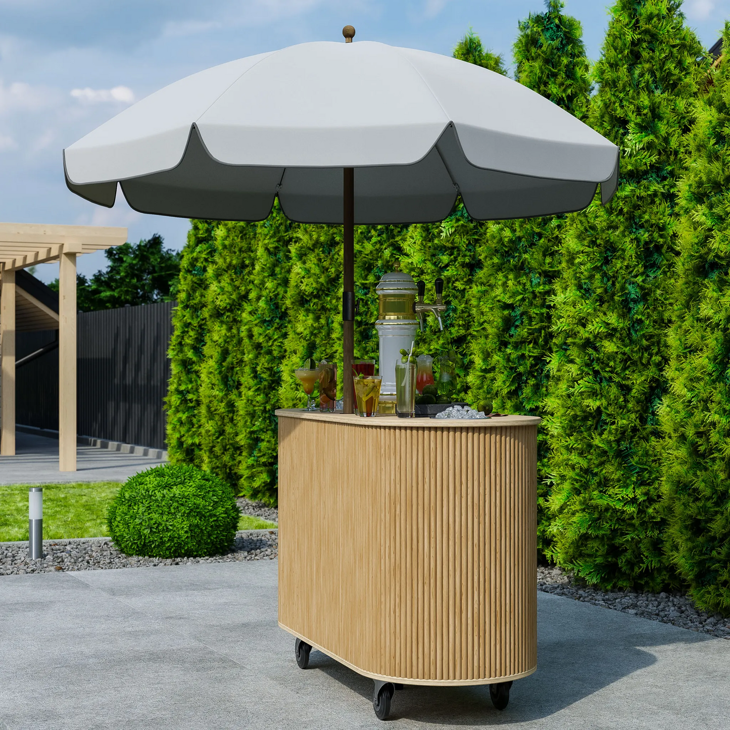 DIY PDF Collapsible Drink Cart Plans – Build a Stylish and Functional Folding Beverage Cart!