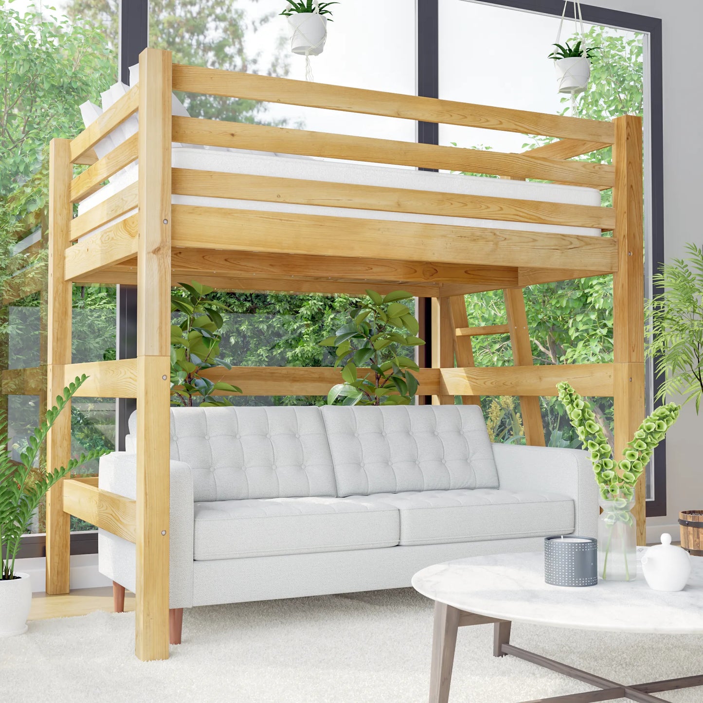 DIY Loft Bed Plans, US Full Size (PDF Guide)